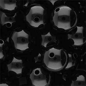 DQ Abalorios acr&iacute;licos 18 mm brillante Black