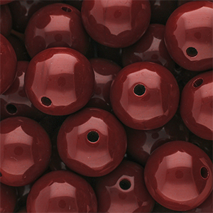 DQ Abalorios acr&iacute;licos 16 mm brillante Salsa red 18-1657 TCX