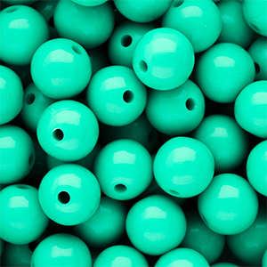 DQ Abalorios acr&iacute;licos 14 mm brillante Cabbage green 13-5714 TCX