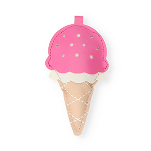 Colgantes llamativos paleta de hielo Marr&oacute;n piedra arenisca-rosa-blanco