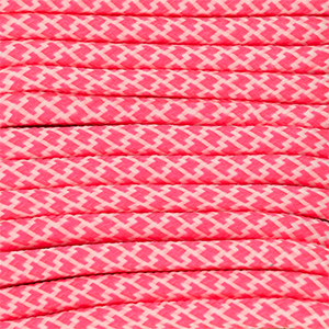 Paracord trendy 6.5mm Rosa coral n&eacute;on