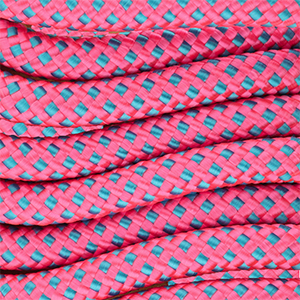 Paracord trendy 8mm Rosa ne&oacute;n-azul