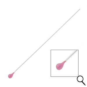 BY31&reg; Fornituras Acero inox bast&oacute;n con cabeza bola 70mm Plateado-p&uacute;rpura lavanda