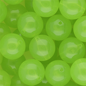 DQ&reg; Abalorios acr&iacute;licos 18 mm brillante Verde claro