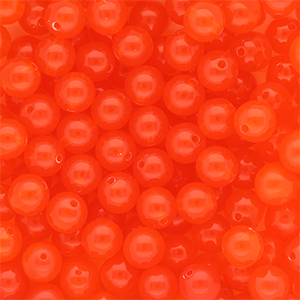 DQ&reg; Abalorios acr&iacute;licos 10 mm brillante Rojo bermell&oacute;n