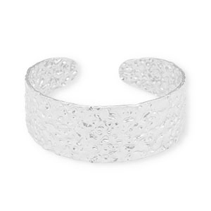 Pulseras Acero Inox bangle Plateado