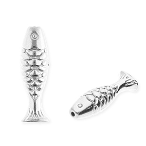 Abalorios acero inox pez Plateado