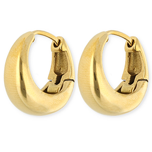 Pendientes Acero Inox criollas Dorado