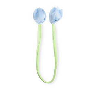 Colgantes llamativos tulip&aacute;n brillante Verde claro-azul claro