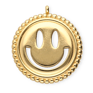 BY31&reg; Colgantes Acero Inox smiley Dorado