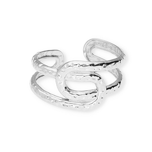 Anillos Acero Inox Plateado