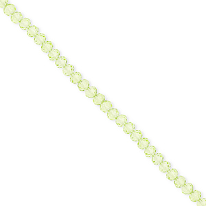 Abalorios faceteados disco 3x2mm Verde claro