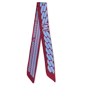Bandana Pa&ntilde;uelo con eslabones Vino tinto frutos rojos-p&uacute;rpura lavanda
