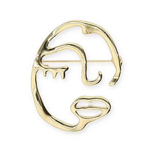 Broches cara Dorado