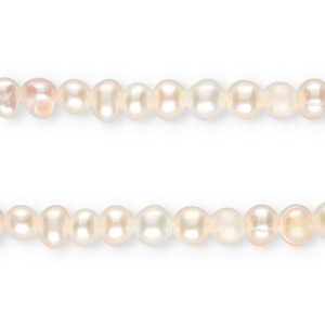 TQ Perlas de agua dulce redondos 4mm Blanco natural