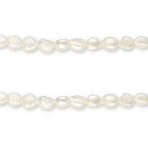 TQ Perlas de agua dulce nugget redondos 8-9mm Blanco natural