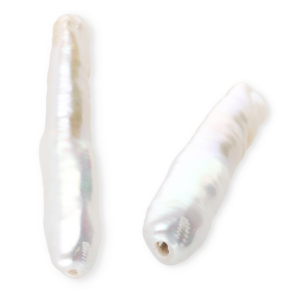 TQ Perlas de agua dulce forma irregular con brillo intenso Blanco natural