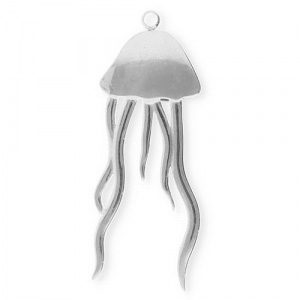 Colgantes Acero Inox medusa Plateado