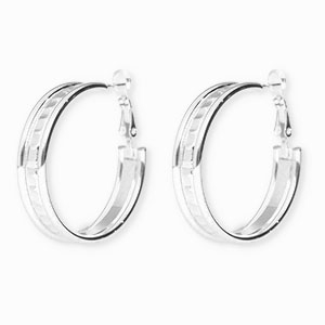 Pendientes Acero Inox criollas Silver Plateado