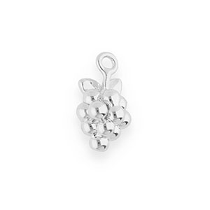 BY31&reg; Colgantes de lat&oacute;n Eco-brass a mano uvas Plateado