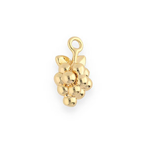 BY31&reg; Colgantes de lat&oacute;n Eco-brass a mano uvas Dorado