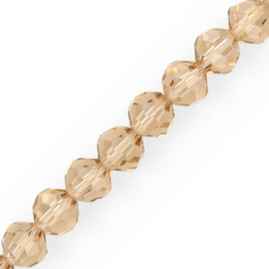 Abalorios faceteados redondos 10 mm Beige latte