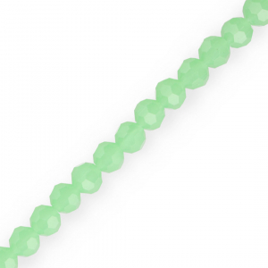 Abalorios faceteados redondos 6 mm Verde menta