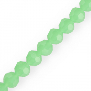 Abalorios faceteados redondos 10 mm Verde menta