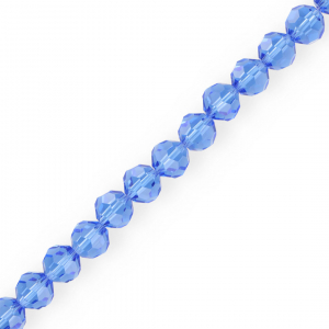 Abalorios faceteados redondos 8 mm Azul cielo