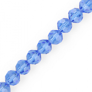 Abalorios faceteados redondos 12 mm Azul cielo