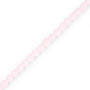 Abalorios faceteados redondos 4 mm Rosa claro