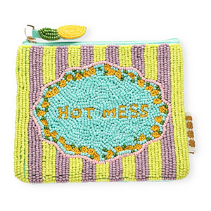 BY31&reg; Neceser "HOT MESS" Azul turquesa-amarillo lim&oacute;n-lila-naranja