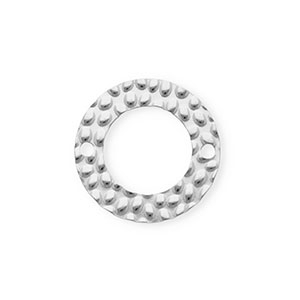 Fornituras Acero Inox entrepieza redondos Plateado