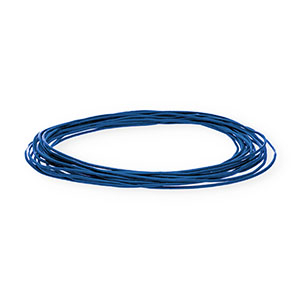 Cord&oacute;n cuero DQ redondo 1mm Azul oscuro