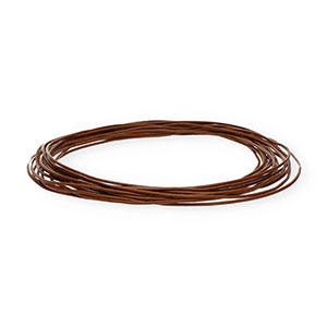 Cord&oacute;n cuero DQ redondo 1mm Marr&oacute;n oscuro