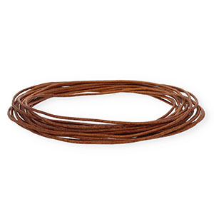 Cord&oacute;n cuero DQ redondo 1,5mm Marr&oacute;n
