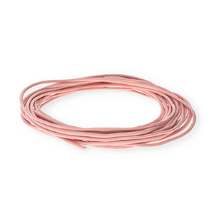 Cord&oacute;n cuero DQ redondo 2mm Rosa claro