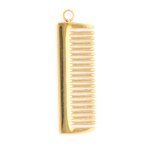 Colgantes Acero Inox peine Dorado
