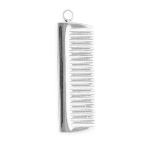 Colgantes Acero Inox peine Plateado