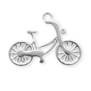 Colgantes Acero Inox bicicleta Plateado