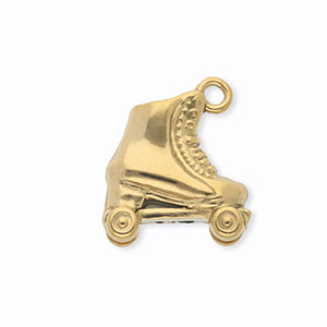 Colgantes Acero Inox patines Dorado