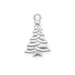 Colgantes Acero Inox &aacute;rbol navide&ntilde;o Plateado