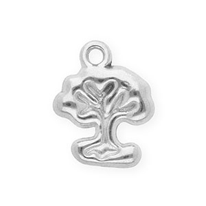 Colgantes Acero Inox &aacute;rbol Plateado