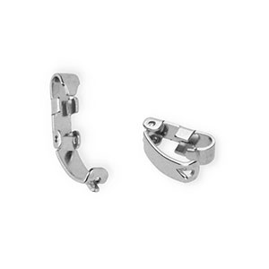 Fornituras acero Inox enganche con cierre de clic Plateado