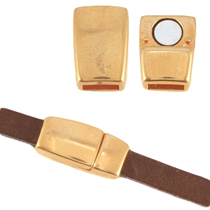 Cierre magn&eacute;tico met&aacute;lico DQ &Oslash;5.1x2.2mm oro rosado (sin n&iacute;quel)