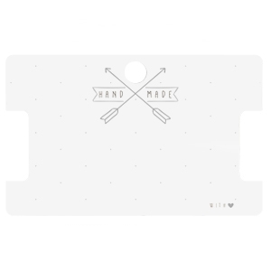 Tarjetas de joyer&iacute;a "hand made" blanco off