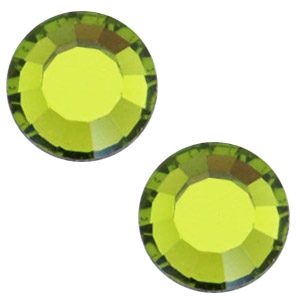 Swarovski Elements SS20 base plana (4.7mm) Olivine green