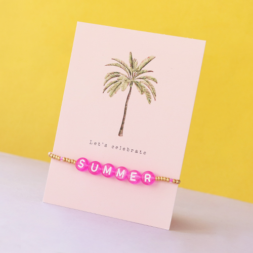 Manos a la obra con hilo macram&eacute;, abalorios letra acr&iacute;lico y tarjetas de joyer&iacute;a: 