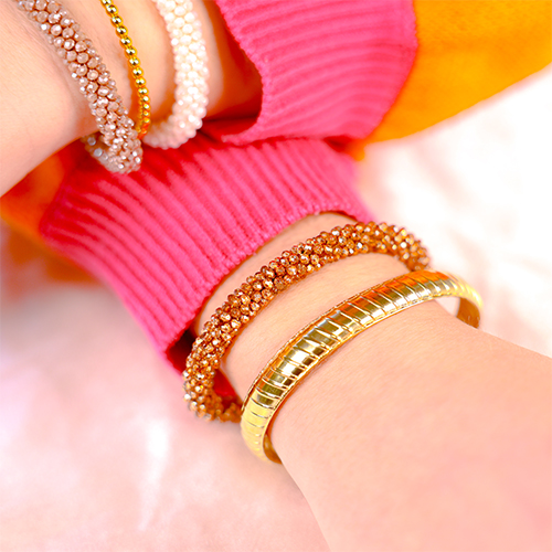 C&oacute;mo combinar tus pulseras facetadas