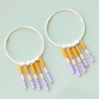 Estos pendientes y pulseras los puedes hacer con abalorios Miyuki
